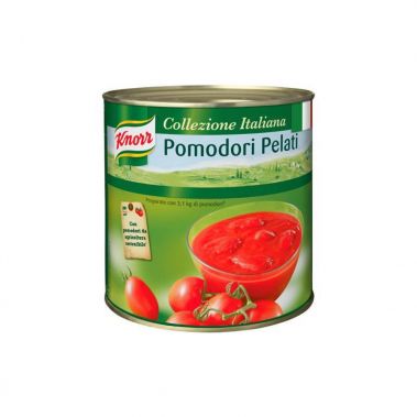 Tomatid, kooritud, terved, omas mahlas, 6*2.5kg (k.k. 2.5kg), Knorr