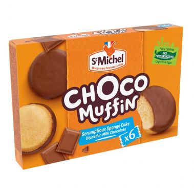 Küpsised biskviidi Choco Muffin, kaetud šokolaadiga, IWP, 9*180g, St Michel