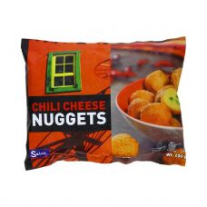 Juustusnäkk Nuggets Cheddar juustu ja rohelise pipraga, külm.,10*250g (~13tk*18-22g),