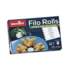 Rull Filo Feta juustu ja spinatiga, RTB, külm., 12*420g, Kanaki